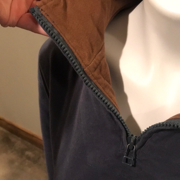 Bald Eagle Embroidered Half Zip Sz. L - Picture 2 of 5